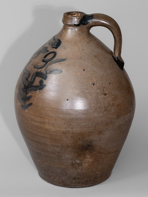 Rare SAMUEL STOUT, South River, New Jersey, Stoneware Jug, Dated 1836