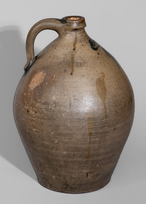Rare SAMUEL STOUT, South River, New Jersey, Stoneware Jug, Dated 1836