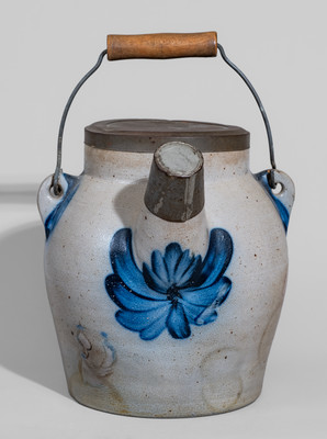 COWDEN & WILCOX / HARRISBURG, PA Stoneware Batter Pail, c1865