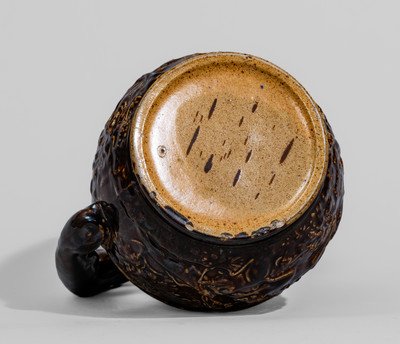 Rockingham-Glazed Hunt Scene Pitcher, probably NJ, mid 19th century