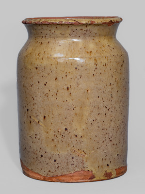 Glazed New York State or New England Redware Jar, 19th century