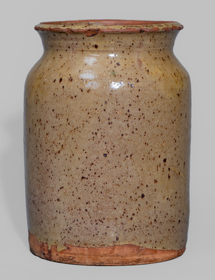Glazed New York State or New England Redware Jar, 19th century