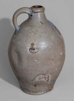Stoneware Jug w/ Cobalt Watch Spring Decoration, probably New York City, second half 18th century