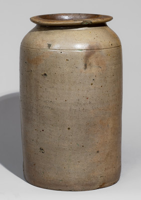 PAUL CUSHMAN (Albany, New York) Salt-Glazed Stoneware Jar, early 19th century