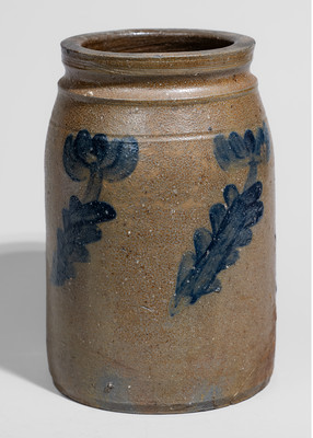Scarce attrib. Decker Pottery, Washington County, Tennessee Small-Sized Stoneware Jar