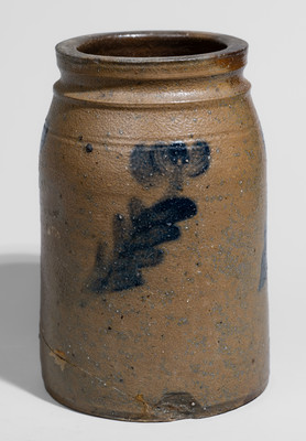 Scarce attrib. Decker Pottery, Washington County, Tennessee Small-Sized Stoneware Jar