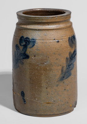 Scarce attrib. Decker Pottery, Washington County, Tennessee Small-Sized Stoneware Jar