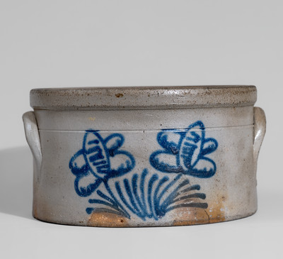 Rare H.H. ZIGLER / NEWVILLE, PA Stoneware Butter Crock, c1852-65