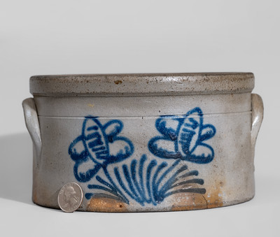Rare H.H. ZIGLER / NEWVILLE, PA Stoneware Butter Crock, c1852-65