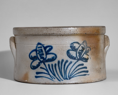 Rare H.H. ZIGLER / NEWVILLE, PA Stoneware Butter Crock, c1852-65