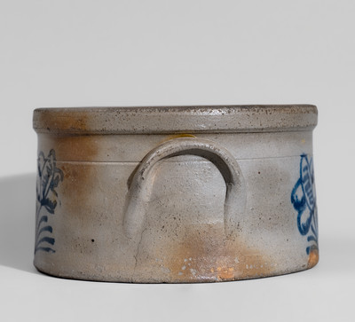 Rare H.H. ZIGLER / NEWVILLE, PA Stoneware Butter Crock, c1852-65