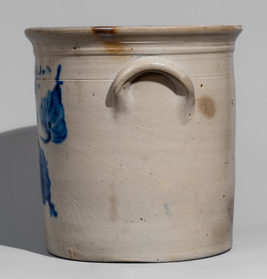 Two-Gallon CORTLAND, New York Stoneware Crock, circa 1867-69