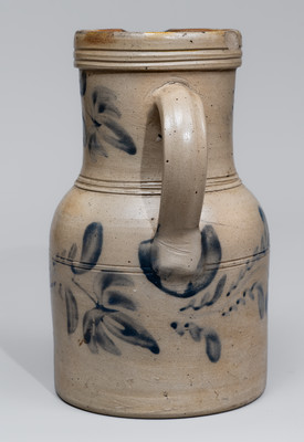 Rare D.P. SHENFELDER / READING, PA Stoneware Pitcher, c1875