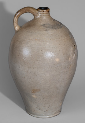 Rare and Fine attrib. Daniel Goodale, Hartford, CT Stoneware Jug w/ Incised Federal Eagle Decoration