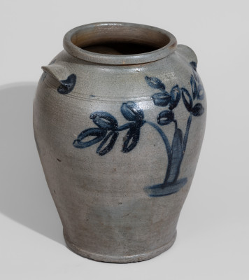 Exceptional R. BUTT / Monty Co. Md. Stoneware Jar, Only Known Example