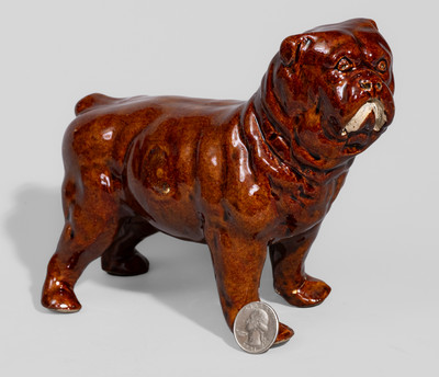 Red Wing, Minnesota Stoneware Bulldog Figure, early 20th century