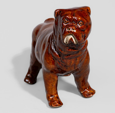 Red Wing, Minnesota Stoneware Bulldog Figure, early 20th century