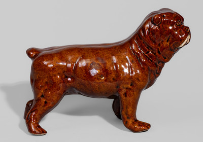 Red Wing, Minnesota Stoneware Bulldog Figure, early 20th century