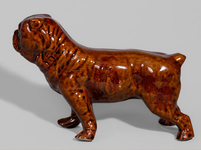 Red Wing, Minnesota Stoneware Bulldog Figure, early 20th century