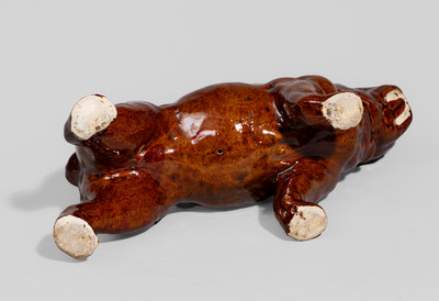 Red Wing, Minnesota Stoneware Bulldog Figure, early 20th century