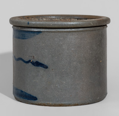 Western Pennsylvania Stoneware Butter Crock w/ Stripe Decoration