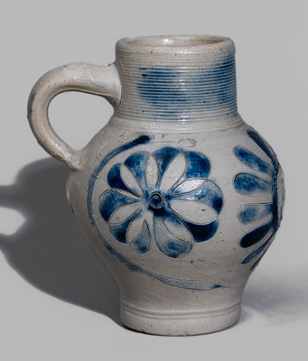 Westerwald, Germany Stoneware "GR" Mug, 18th century