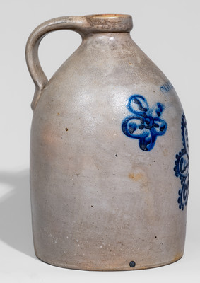 CORTLAND, New York Stoneware Jug, circa 1867-69