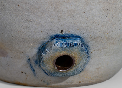 1. Exceptional Stoneware Water Cooler with Elaborate Incised Federal Eagle, Herbertsville, NJ, Origin