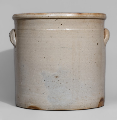 Outstanding "Union for Ever!" Six-Gallon Crock w/ Cobalt Eagle and Banner, Wm. MacQuoid, New York City