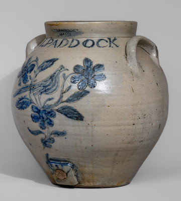 Exquisite Large-Sized TYLER & DILLON / ALBANY, NY Stoneware Presentation Water Cooler for Loveland Paddock