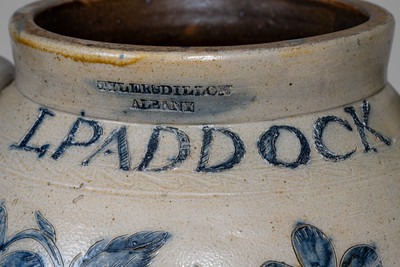 Exquisite Large-Sized TYLER & DILLON / ALBANY, NY Stoneware Presentation Water Cooler for Loveland Paddock
