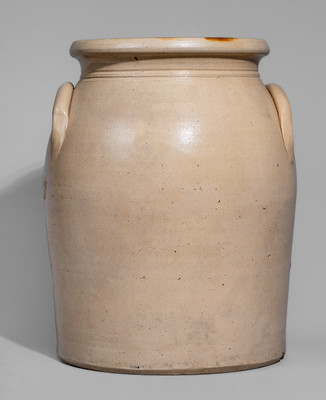 Exceptional MARTIN CRAFTS / BOSTON Stoneware Jar w/ Elaborate Cobalt Bird and Floral Decoration