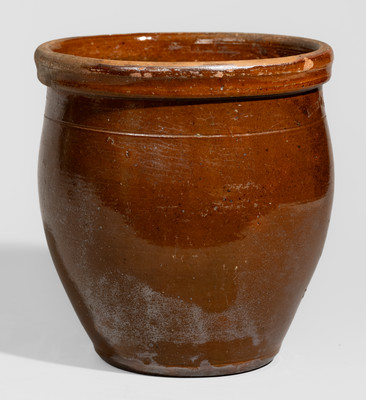 Extremely Rare HEART & CROFT (Kate Heart and David Croft, Chambersburg, PA) Redware Jar