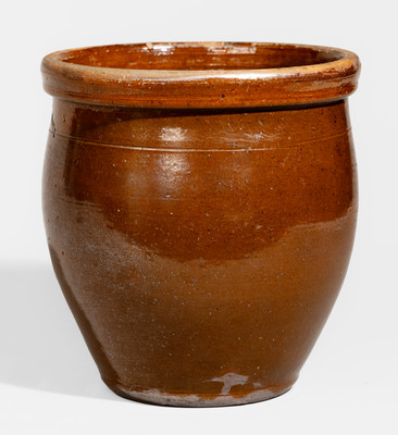 Extremely Rare HEART & CROFT (Kate Heart and David Croft, Chambersburg, PA) Redware Jar