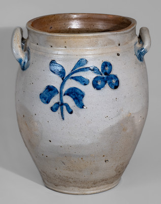 Exceptional C. CROLIUS / MANUFACTURER / MANHATTAN-WELLS / NEW-YORK Stoneware Jar