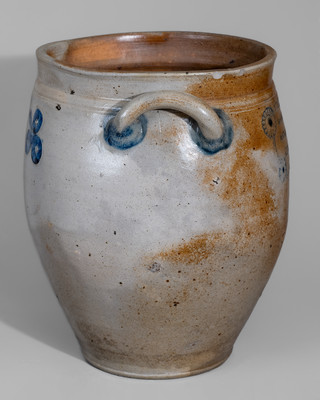 Exceptional C. CROLIUS / MANUFACTURER / MANHATTAN-WELLS / NEW-YORK Stoneware Jar