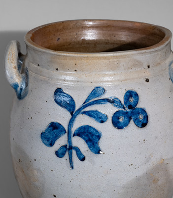 Exceptional C. CROLIUS / MANUFACTURER / MANHATTAN-WELLS / NEW-YORK Stoneware Jar