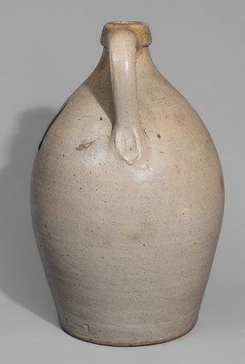 Outstanding F. STETZENMEYER / ROCHESTER, NY Four-Gallon Stoneware Jug w/ Elaborate Decoration