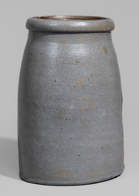 HAMILTON & JONES / GREENSBORO, Pa. Stoneware Canning Jar w/ Stenciled Federal Eagle Motif