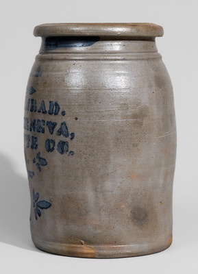 A. CONRAD / NEW GENEVA / FAYETTE CO / PA Stoneware Jar