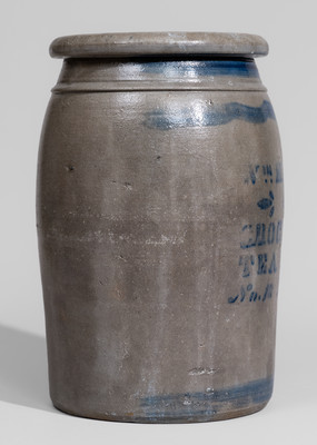 Pittsburgh, Pennsylvania Advertising Stoneware Jar, c1875
