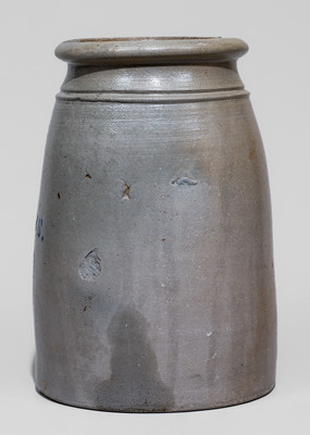 Greensboro, Pennsylvania Stoneware Canning Jar FROM / HAMILTON & JONES