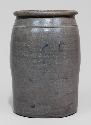 Rare Point Pleasant, WV Stoneware Advertising Jar, c1880