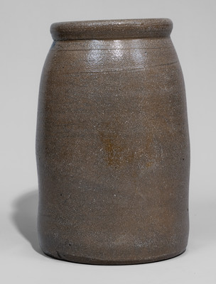 Extremely Rare Greenup, Kentucky Advertising Stoneware Canning Jar, Western PA origin