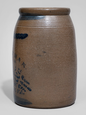 Letart, West Virginia Stoneware Advertising Jar, c1880