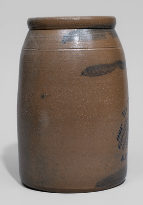 Letart, West Virginia Stoneware Advertising Jar, c1880