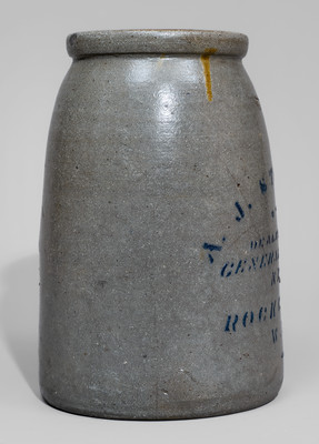 Very Rare Rock Castle, West Virginia Advertising Stoneware Canning Jar