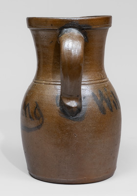Exceptional Stoneware Pitcher Inscribed "Wilkinson & Fleming / Shinnston / WV"