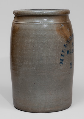 Very Rare MILLERS POTTERY / RACCOON, W.VA Stoneware Jar