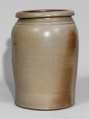 Two-Gallon A.P. Donaghho, / Parkersburg, W. Va. Stoneware Jar, c1875